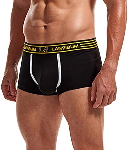 Shorts de boxer bmisegm para homens pacote calcinhas de calça cuecas boxers masculinos shorts sólidos