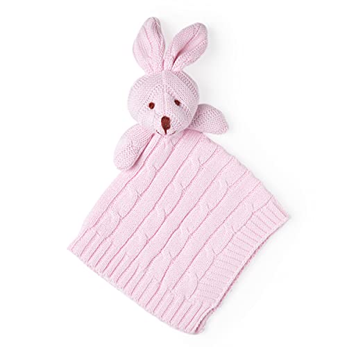 Baby Mode Bunny Knit Security Clanta, tamanho: 13 '' W x 13 '' H