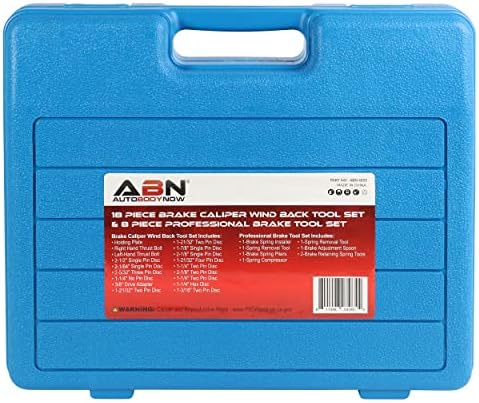 Conjuntos de ferramentas de freio ABN W/ 18 PC Kit de ferramentas de pinça de freio de disco e