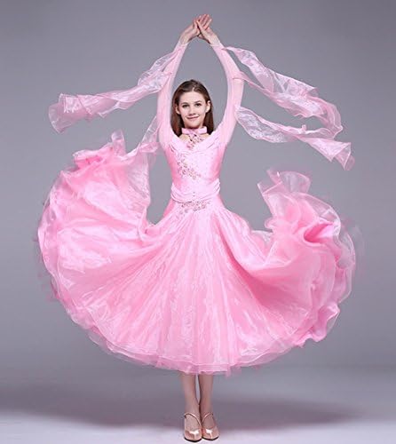 Vestido de salão de Lady Yumeiren Lady para competição rosa
