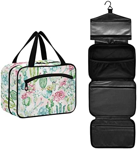 Umiriko suculento cacto suculento bolsa de viagem para mulheres e homens organizador de cosméticos