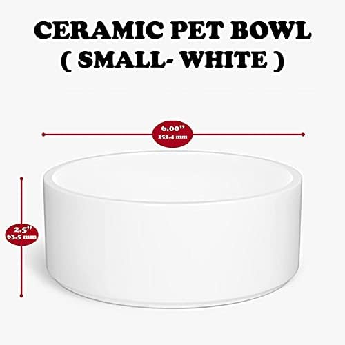 Tigela de cachorro personalizada com nome e raça, tigela de gorjeta de cerâmica personalizada