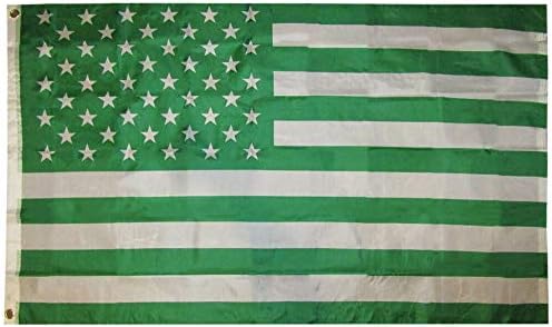 American Wholesale Superstore 3x5 EUA 50 estrelas Michigan Spartans Green & White 3'x5 'Bandeira de qualidade