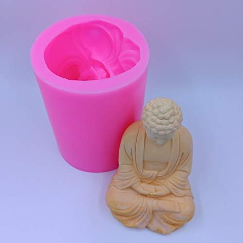 Molfo de molde de vela de velas de Buda de tamanho grande para vela artesanal, fabricação de resina decorada
