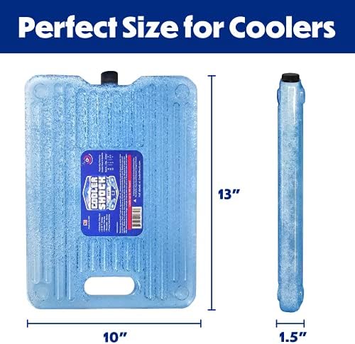 Pacotes de gelo de choque mais frio para refrigerador - reutilizável, premium, pacote de gelo grande e refrigerador