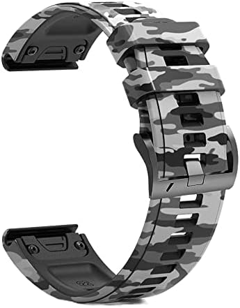 Sawidee 26 22mm Silicone Redunda Relógio Relógio para Garmin Fenix ​​7 7x 6 6x Pro 5x 5 mais 3 h Mk2 EasyFit