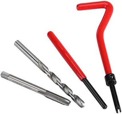 Kit de reparo de rosca, 30 peças M6 Inserir conjunto de ferramentas de mão compatível
