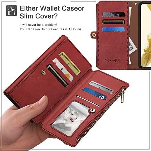 XCASEBAR PARA SAMSUNG Galaxy A53 5G Caixa de carteira com cartão de crédito, 【【Blocking RFID】 Flip