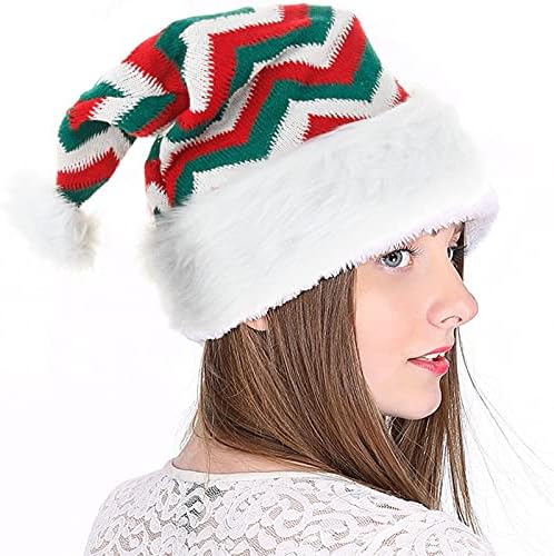Hats de Papai Noel, chapéus adultos de Papai Noel para traje de Natal Favores de Ano Novo