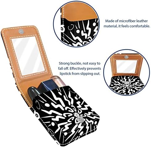 Oryuekan Makeup Batom Caso Tolder Mini Bag Travel Bolsa Cosmética, Organizador com Mirror para