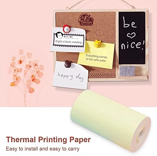 N/A 12 Roll Printable Paptle Paptle Roll Papel térmico direto com auto-adesivo 57x30mm para impressora térmica