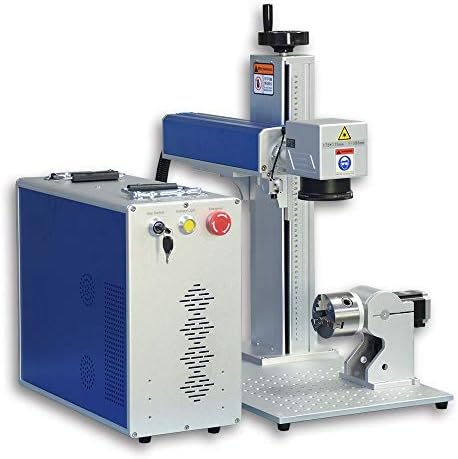 SFX 50W Fiber Laser Gravador Equipado 80mm Eixo rotativo, máquina de gravação de marcação a laser