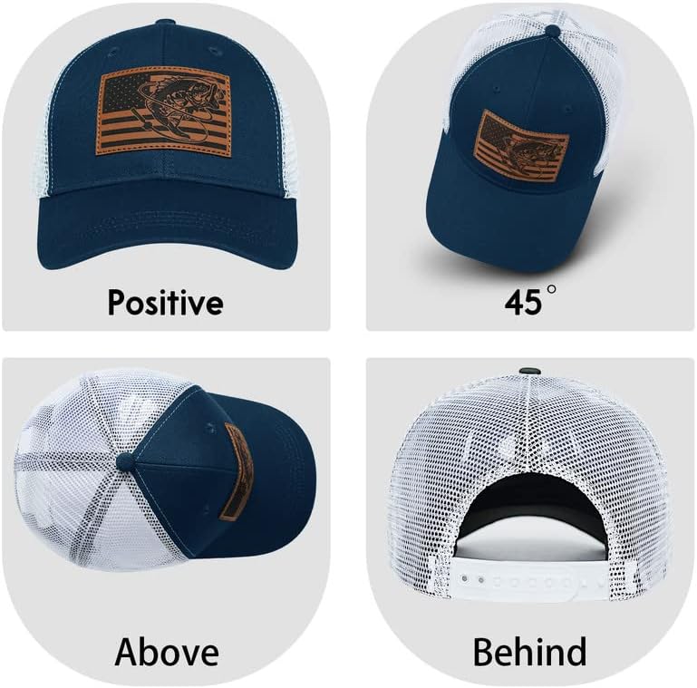 Chapéu de pesca pnkvnlo para homens - chapéu de pesca americano Capinho de beisebol patriótico - Presentes
