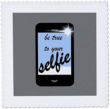 3drose seja fiel aos seus aplicativos de fotos de smartphone de selfie - quadrados de colcha