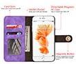 Caso do iPhone 7/8, Dreamwireless Magnetic Follio Flip Leather [slot de card] Tampa da caixa da bolsa da carteira