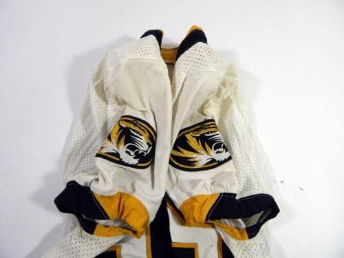 2004-07 Missouri Tigers Steven Blair #95 Game usou White Jersey 40 DP45254 - Jerseys de Jerseys usados ​​na NFL não assinada