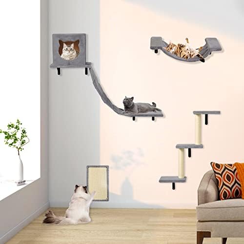 Móveis de parede de gato As prateleiras de parede de gato incluem rede de gato, condomínio de gato