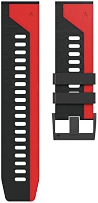 HAODEE 22 26mm Colorido Quickfit Watch tiras para Garmin Fenix ​​7 7x Silicone EasyFit Watch Pulseira