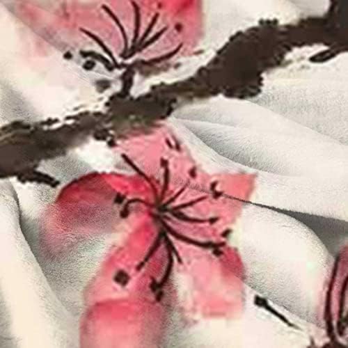 Cobertores de bebê de lã japoneses, tinta tradicional chinesa de árvore figural com detalhes efeitos de pincelada