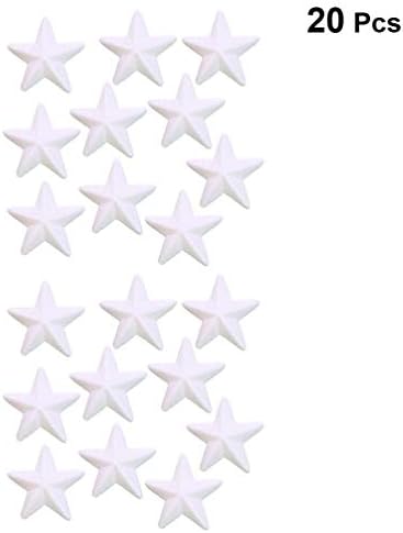 Valiclud 20pcs em forma de estrela espuma de poliestireno para artes diy artesanato de árvore de Natal