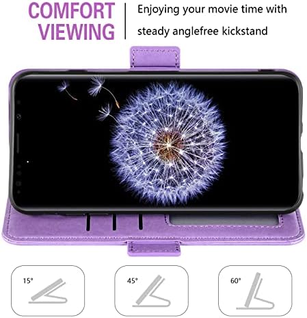 ASUWISH Compatível com Samsung Galaxy S10 Plus Carteira da carteira Temperada Protetor de vidro Protetor