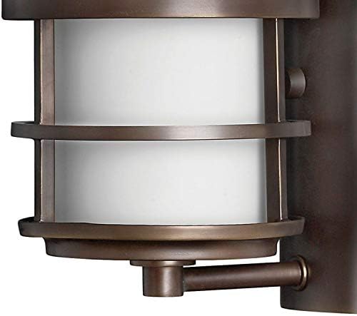 Hinkley Saturn Collection Moderno Moderno One Light Small Outdoor Wall Mount, Metro Bronze