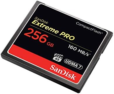 Sandisk 256 GB Extreme Pro Compactflash Card Udma 7 Acelerar até 160MB/S-SDCFXPS-256G-X46 e 256 GB Extreme