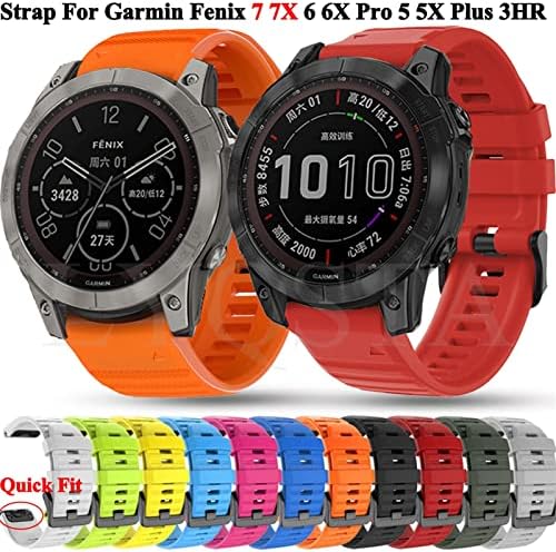 XJIM 22 26mm Rickfit Smart Watch tiras para Garmin Fenix ​​7 7s 7x Fenix ​​6 6x 5S 5x mais 935 945