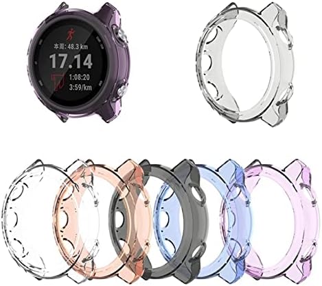 Kavju Ultra Slim Crystal Clear TPU Protetor Case Caso Caso para Garmin Fenix ​​5x Smart Watch Protective
