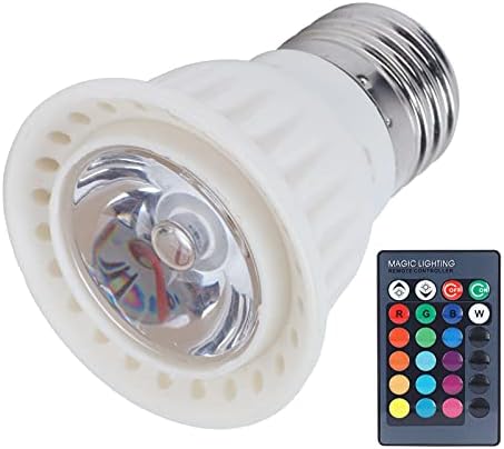 Lâmpada de lâmpada walfront, lâmpada rgbw 16 cores alterando a iluminação ambiente e27 com controle remoto