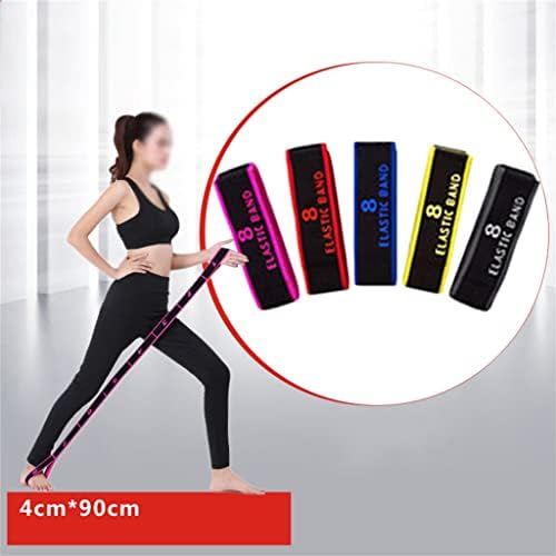 N/A Yoga Pull Strap Belt Polyesterlatex Elastic Band Loop Yoga Pilates Gym Fitness Exercício Bandos de resistência