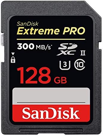 Sandisk 128 GB Extreme Pro UHS-II SDXC Memory Card Funciona com a câmera Sony Alpha A7 IV, ZV-E10 C10,