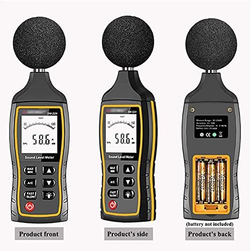 KFJBX Digital Sound Level Medidor Volume de ruído Medição do instrumento Decibel Testador de monitoramento