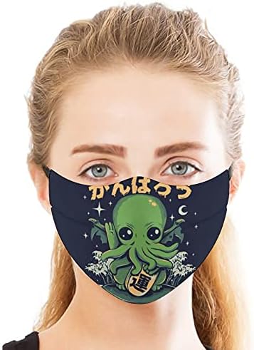 Cthulhu Mythos 2 peças Mascas faciais ajustáveis ​​com 4 filtros ajustáveis. Máscaras de capa da boca