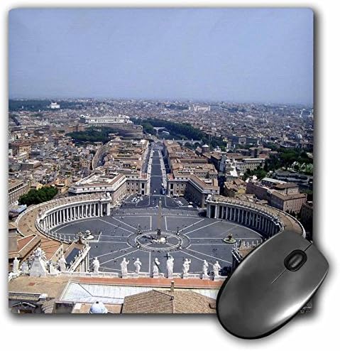 3drose llc 8 x 8 x 0,25 polegadas O bloco de mouse do Vaticano quadrado
