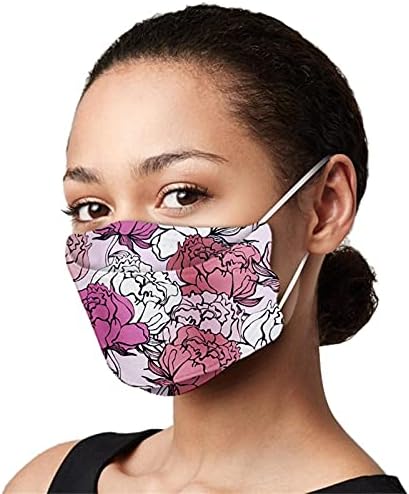 JMETRIE 50pc máscaras faciais descartáveis ​​adultos, máscara de máscara de estampa de flor de 4