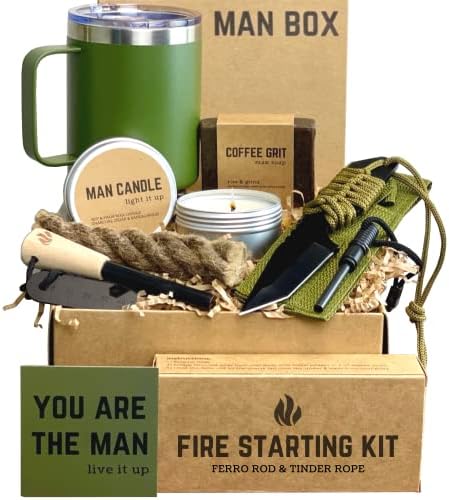 Caixa de homem, caixa de presente para homens - presentes de aniversário para homens, cesta de presentes