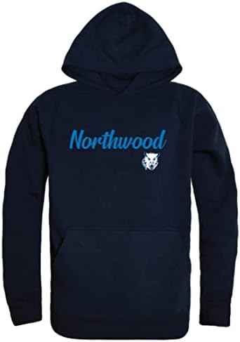 W Republic Northwood University Timberwolves Scripts Fleece Hoodie Sweworkshirts