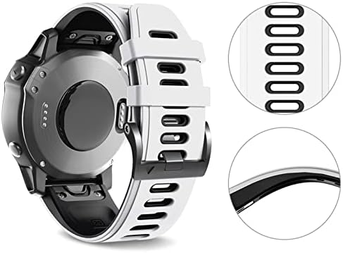 XNWKF 26mm 22mm Silicone Redunda de pulseira rápida para Garmin Fenix ​​7 7x 6x 6x Pro 5x 3 3HR EasyFit WatchBand para Garmin Fenix ​​6 6 Pro Watch