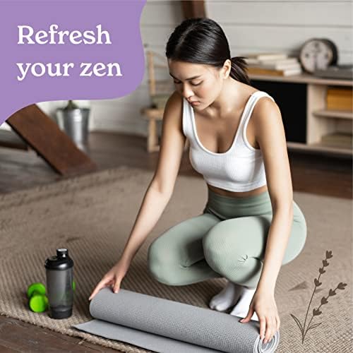Vine HomeCare - Spray de tapete de ioga - Atualizar seu zen - Limpa e desodoriza naturalmente seus tapetes