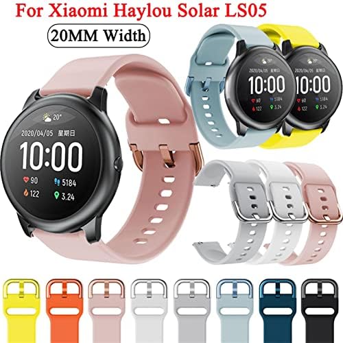 Acessórios de pulseira gxfcuk watch watch 22mm para xiaomi haylou solar ls05 smart assista staft silicone