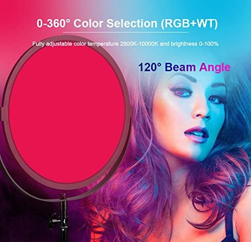 100W RGB LED Painel redondo Light HS-700R Diâmetro 40cm