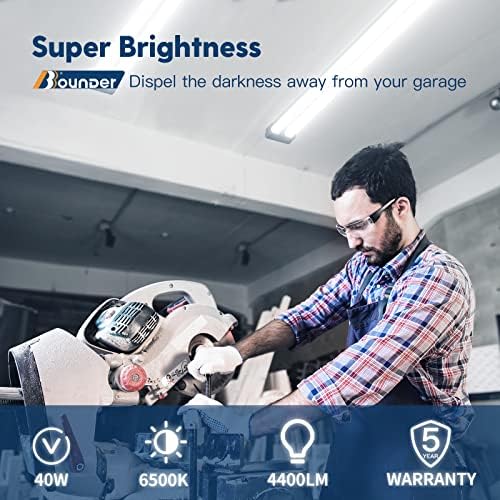 BBOUnder 16 Pack LED LED LIGHT COM REFLECTOR, SUPER LIGADO 6500K LIGHT LIGHT, 4400 LM, 4 pés, equipamento integrado