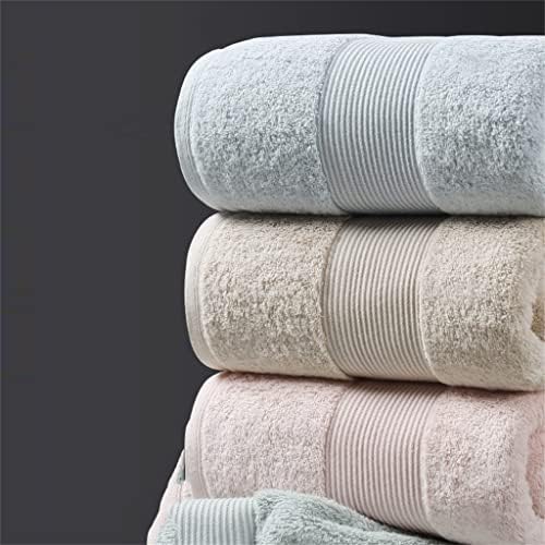 Dsfeoigy grande toalha de banho algodão de algodão e mulheres Absorção de água em casa Fast Dry 2 pode