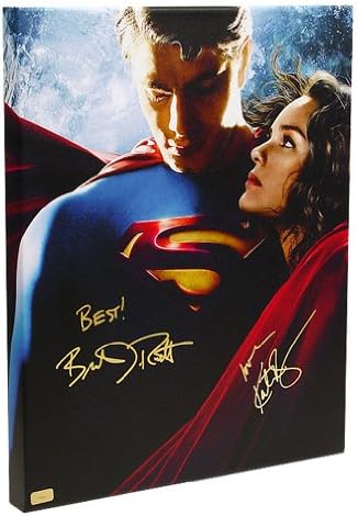 Brandon Routh e Kate Bosworth autografados 16x20 Superman Retorna Imax Canvas