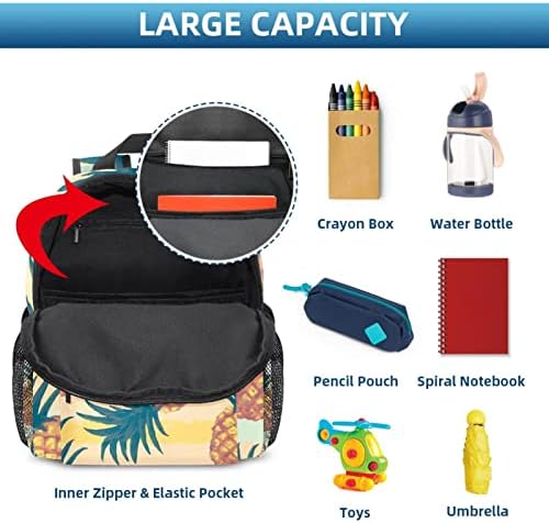 Mochila de viagem VBFOFBV, mochila laptop para homens, mochila de moda, listras de abacaxi de frutas