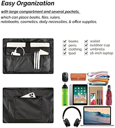 Bag de sacola de prite para feminino saco de semana com compartimento de laptop para ginásio de viagem escolar