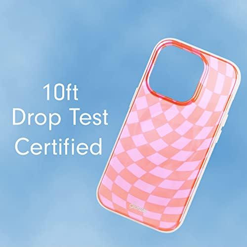 Caso Sonix para iPhone 13 Pro | Compatível com Magsafe | 10ft Drop testado | Checkmate rosa