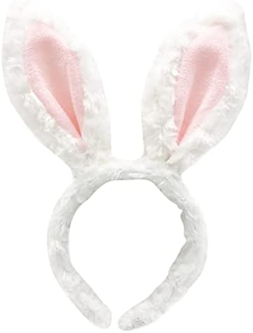 Bandeira da orelha de coelho da Páscoa para mulheres crianças Plush Bunny Hair Band engraçado