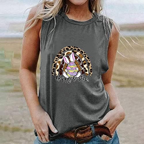 XIPCOKM Tanque feminino Tampa de páscoa camisetas gráficas impressas Camisetas de mangas Casual Camiseta